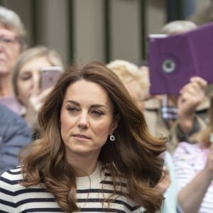 Le prince William, duc de Cambridge, et Kate Catherine Middleton, duchesse de Cambridge, au lancement de la King's Cup, une régate qui se déroulera au mois d'août sur l'île de Wight, à Londres. Le 7 mai 2019.