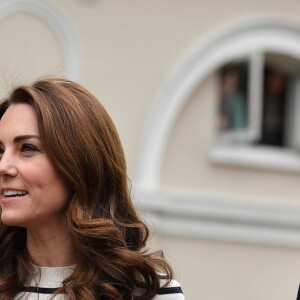 Le prince William, duc de Cambridge, et Kate Catherine Middleton, duchesse de Cambridge, au lancement de la King's Cup, une régate qui se déroulera au mois d'août sur l'île de Wight, à Londres. Le 7 mai 2019.