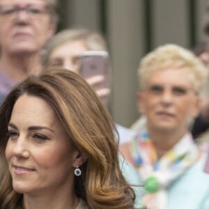 Le prince William, duc de Cambridge, et Kate Catherine Middleton, duchesse de Cambridge, au lancement de la King's Cup, une régate qui se déroulera au mois d'août sur l'île de Wight, à Londres. Le 7 mai 2019.