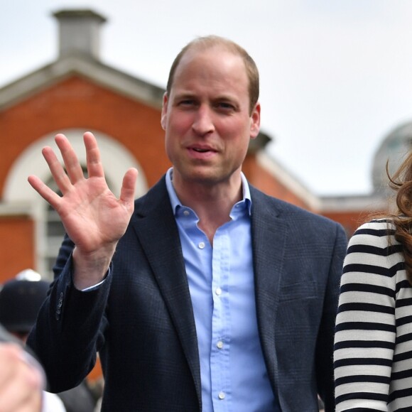 Le prince William, duc de Cambridge, et Kate Catherine Middleton, duchesse de Cambridge, au lancement de la King's Cup, une régate qui se déroulera au mois d'août sur l'île de Wight, à Londres. Le 7 mai 2019.