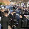 Image des obsèques de Keith Flint de The Prodigy à Bocking, Essex, le 29 mars 2019.