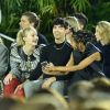Riley Keough, Sophie Turner, Joe Jonas et Willow Smith - Défilé Louis Vuitton, collection croisière 2020 au TWA Flight Center, à l'aéroport JFK. New York, le 8 mai 2019.