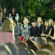 Riley Keough, Sophie Turner, Joe Jonas et Willow Smith - Défilé Louis Vuitton, collection croisière 2020 au TWA Flight Center, à l'aéroport JFK. New York, le 8 mai 2019.