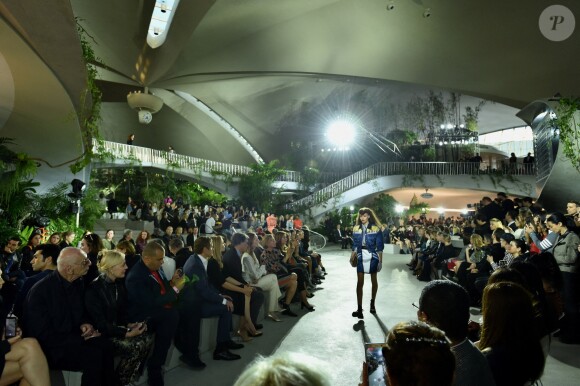 Défilé Louis Vuitton, collection croisière 2020 au TWA Flight Center, à l'aéroport JFK. New York, le 8 mai 2019.