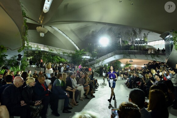 Défilé Louis Vuitton, collection croisière 2020 au TWA Flight Center, à l'aéroport JFK. New York, le 8 mai 2019.