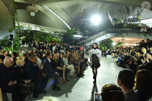 Défilé Louis Vuitton, collection croisière 2020 au TWA Flight Center, à l'aéroport JFK. New York, le 8 mai 2019.