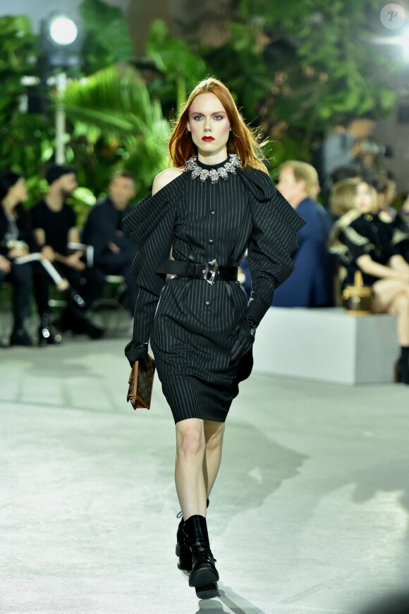 Défilé Louis Vuitton, collection croisière 2020 au TWA Flight Center, à l'aéroport JFK. New York, le 8 mai 2019.