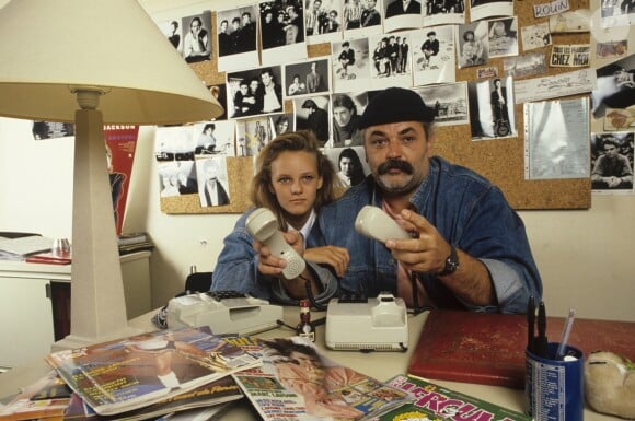 En France, à Paris, rendez-vous avec Vanessa Paradis et son oncle Didier Pain. Juillet 1987 © Alain Canu via Bestimage