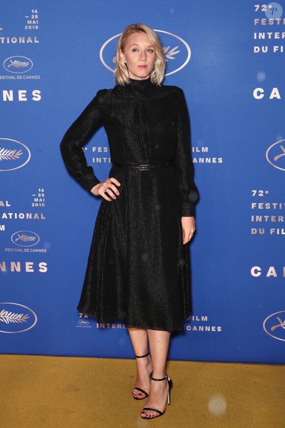 Ludivine Sagnier, en robe CELINE par Hedi Slimane - Photocall du dîner d'ouverture du 72ème Festival International du Film de Cannes, le 14 mai 2019. © Jacovides-Borde-Moreau/Bestimage