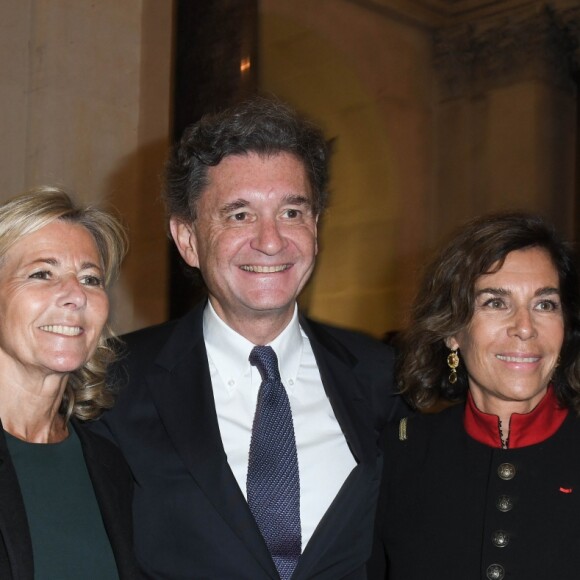 Semi-exclusif - Claire Chazal, Philippe Sereys de Rothschild et Christine Orban - Cérémonie d'installation de Muriel Mayette-Holtz à l'Académie des beaux-arts à Paris le 15 mai 2019. © Coadic Guirec/Bestimage  (No Web - pour suisse et Belgique)15/05/2019 - Paris
