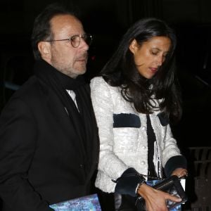Marc Levy et sa femme Pauline Lévêque - Arrivée des célébrités au défilé de mode Chanel Croisière au Metropolitan Museum à New York, le 4 décembre 2018.