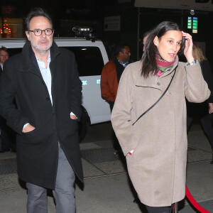 Marc Levy et sa femme Pauline Lévêque enceinte arrivent au Festival du film "In French with English subtitles" à New York, le vendredi 20 Novembre 2015.