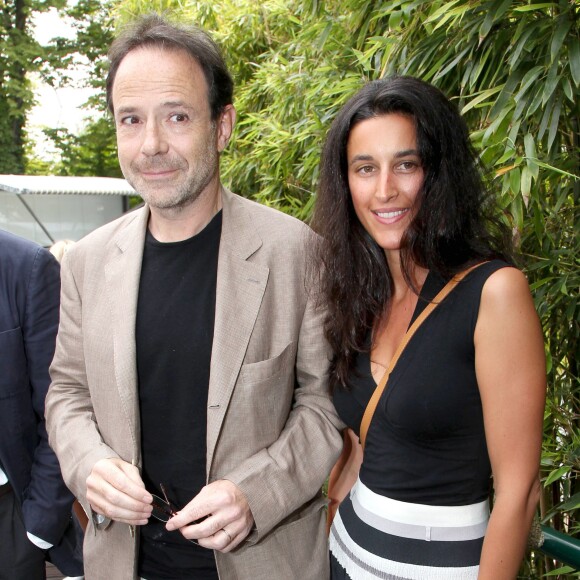 Marc Levy et Pauline Lévêque au tournoi de Roland-Garros, le 5 juin 2011 à Paris.