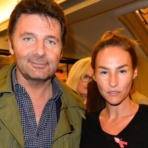 Vanessa Demouy et son mari Philippe Lellouche - Générale de la pièce "L'heureux élu", une comédie de Eric Assous au Théâtre de la Madeleine à Paris le 24 octobre 2016. © Coadic Guirec/Bestimage