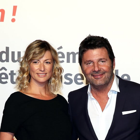 Philippe Lellouche et sa compagne Vanessa Boisjean au photocall de la cérémonie d'ouverture de la 10ème édition du Festival Lumière à Lyon, France, le 13 octobre 2018. © Dominique Jacovides/Bestimage