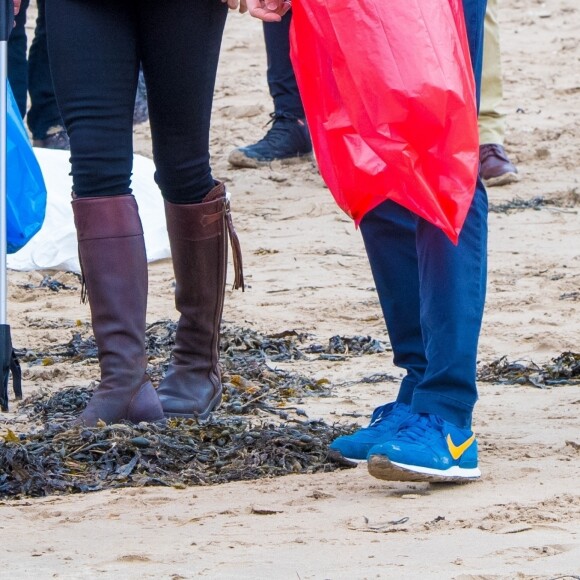 Catherine Kate Middleton, duchesse de Cambridge, le prince William, duc de Cambridge en visite à Caernarfon et sur la plage de Newborough au Pays de Galles le 8 mai 2019.