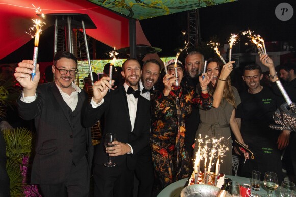 Exclusif - Tristan Lenormand, Philippe Uter et Sandra Sisley - En ce cinquième jour de la 72ème édition du Festival de Cannes, la Suite Sandra & Co by Sandra Sisley a donné un énième rendez-vous au beau monde de Croisette. Malgré un temps pluvieux, Sandra Sisley a su faire rayonner cette journée et enflammer la soirée sur la terrasse de la Suite. En ce samedi, le rooftop de la suite a eu le plaisir d'accueillir de nombreux réalisateurs, producteurs, et acteurs de films. Parmi eux, on compte l'équipe du film « Give me Liberty » avec le réalisateur K. Mikhanovsky, l'acteur C. Galust et Lauren dites « Lolo » Spencer. La réalisatrice M. Meddour est revenue dans la suite de Sandra & Co, pour la deuxième fois afin de rencontrer des  journalistes internationaux. Les talents du film « La Cordillera de Los Suenos » étaient également sur place, avec le réalisateur chilien, P. Guzmán. Malgré la pluie Sandra Sisley a enchainé les interviews avec E.Wolinski, Forbes magazine, etc… alors que Tomer était en shooting photo de son coté. Une soirée privée pour le film japonais Family Romance de W. Herzog était organisée sur la terrasse de la Suite Sandra & Co. Toute l'équipe était sur place pour profiter d'un cocktail dinatoire, inspiré de la gastronomie japonaise, en l'honneur du film.  J. Ayache, chanteuse du groupe Superbus, nous a fait le plaisir de mixer pour cette soirée, ainsi que pour l'anniversaire du styliste P. Uter qui a également été célébré hier soir. Durant cette soirée, nous avons eu le plaisir de recevoir S. Guillon et S. Marechal, l'acteur D. Mora, V. Guide, Calogero, H. Charni, L. Fourcade, J. Boudili, G. Constantini, JL Barcelona, C. Ladesou, F. Bel, N. Beausson-Diagne, le réalisateur C. Le Gallo,  l'actrice A. Laffont, la jeune talentueuse L.Khoudri et enfin le célèbre Tommer Sisley, a rejoint sa femme Sandra Sisley. Les invités ont une fois de plus eu la chance d'être inondés de cadeaux des marques Leynat, Loox, Shiseido, Kulte. Tout le monde était ravi en partant. Cannes, le 18 mai 2019. © Pierre Perusseau/Bestimage