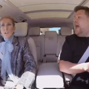 Céline Dion et James Corden, dans le Carpool Karaoke, le 20 mai 2019