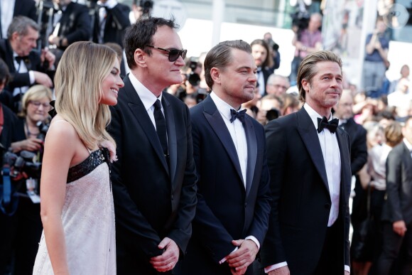 Margot Robbie, Quentin Tarantino, Leonardo DiCaprio, Brad Pitt - Montée des marches du film "Once upon a time... in Hollywood" lors du 72ème Festival International du Film de Cannes. Le 21 mai 2019 © Jacovides-Moreau / Bestimage