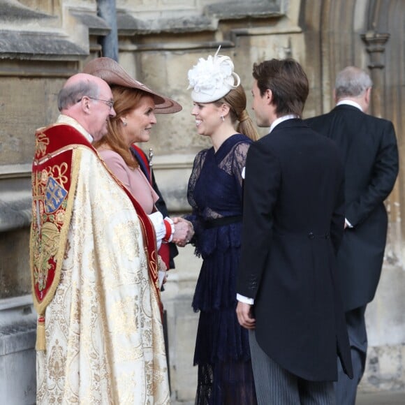 Beatrice d'York - Mariage de Lady Gabriella Windsor avec Thomas Kingston dans la chapelle Saint-Georges du château de Windsor le 18 mai 2019.