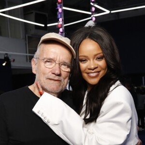Peter Lindbergh et Rihanna assistent au cocktail de présentation de la première collection de "Fenty". Paris, le 22 mai 2019.