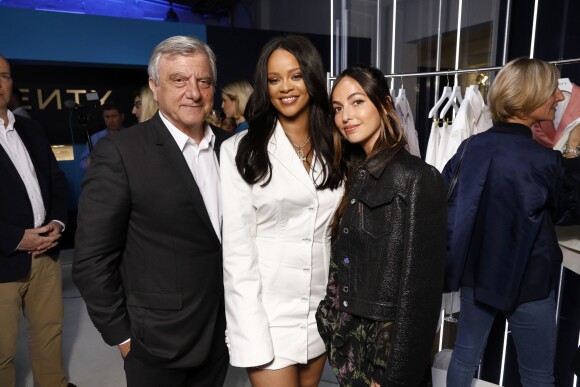 Sidney Toledano et Rihanna assistent au cocktail de présentation de la première collection de "Fenty". Paris, le 22 mai 2019.