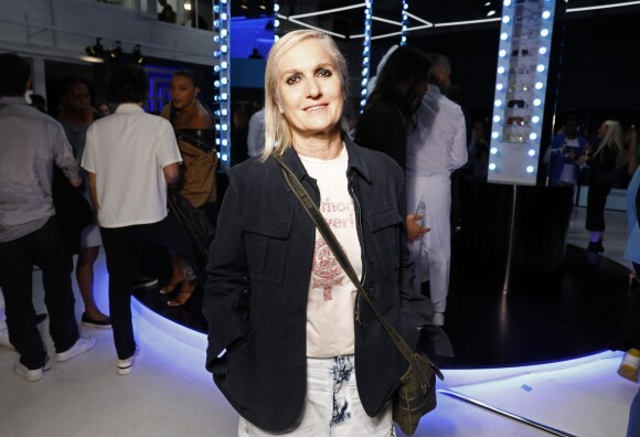 La créatrice Maria Grazia Chiuri (Dior) assiste au cocktail de présentation de la première collection de "Fenty". Paris, le 22 mai 2019.
