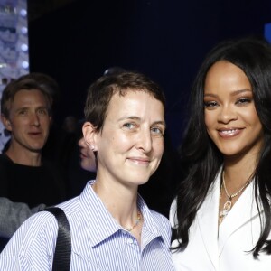 Sarah Andelman et Rihanna assistent au cocktail de présentation de la première collection de "Fenty". Paris, le 22 mai 2019.