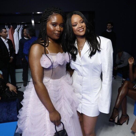 Rihanna et Toni Blaze assistent au cocktail de présentation de la première collection de "Fenty". Paris, le 22 mai 2019.