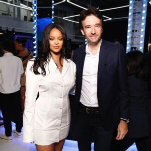 Antoine Arnaud et Rihanna assistent au cocktail de présentation de la première collection de "Fenty". Paris, le 22 mai 2019.