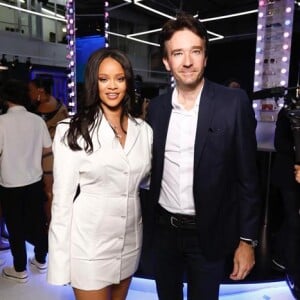 Antoine Arnaud et Rihanna assistent au cocktail de présentation de la première collection de "Fenty". Paris, le 22 mai 2019.