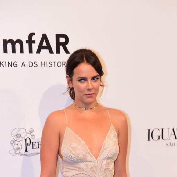 Pauline Ducruet, fille de la princesse Stéphanie de Monaco - Les célébrités posent lors de la soirée amfAR à Sao Paulo le 13 avril 2018.