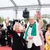 Brigitte Fossey, Larry Cech - Montée des marches du film "Sibyl" lors du 72ème Festival International du Film de Cannes. Le 24 mai 2019 © Borde / Bestimage