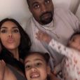 Kim Karashian, Kanye West et leurs enfants Chicago, North et Saint - avril 2019.
