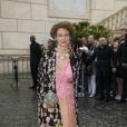 Ginevra Elkann arrive au Musei Capitolini pour assister au défilé Gucci, collection croisière 2020. Rome, le 28 mai 2019.