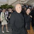 Massimiliano Fuksas et sa fille Elisa Fuksas arrivent au Musei Capitolini pour assister au défilé Gucci, collection croisière 2020. Rome, le 28 mai 2019.