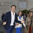 L'ancien Premier Ministre italien Matteo Renzi arrive au Musei Capitolini pour assister au défilé Gucci, collection croisière 2020. Rome, le 28 mai 2019.