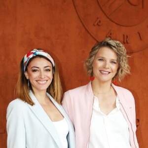 Rachel Legrain-Trapani et France Pierron - Les célébrités dans le village des Internationaux de France de Tennis de Roland Garros 2019 à Paris. Le 29 mai 2019 © Jacovides - Moreau / Bestimage