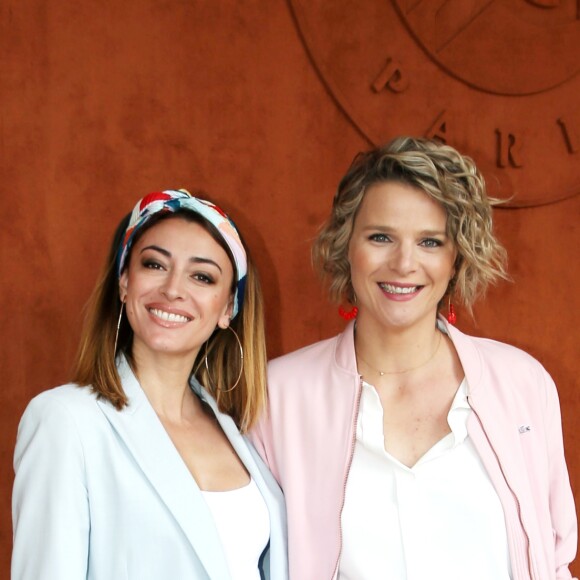 Rachel Legrain-Trapani et France Pierron - Les célébrités dans le village des Internationaux de France de Tennis de Roland Garros 2019 à Paris. Le 29 mai 2019 © Jacovides - Moreau / Bestimage