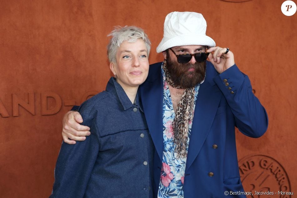 Jeanne Added et Thomas De Ponquery Les célébrités dans le village des Internationaux de France