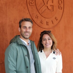 Shirley Bousquet et son compagnon Charles - Les célébrités dans le village des Internationaux de France de Tennis de Roland Garros 2019 à Paris. Le 29 mai 2019 © Jacovides - Moreau / Bestimage
