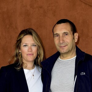 Zinedine Soualem et sa compagne Caroline Faindt - Les célébrités dans le village des Internationaux de France de Tennis de Roland Garros 2019 à Paris. Le 29 mai 2019
