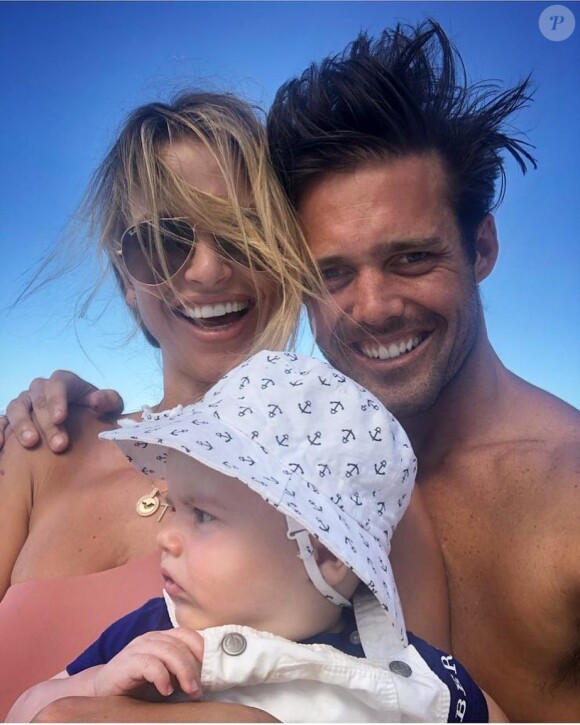 Spencer Matthews, beau-frère de Pippa Middleton, et sa femme Vogue Williams avec leur fils Theodore, photo Instagram du 20 janvier 2019