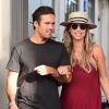 Exclusif - Spencer Matthews et sa femme Vogue Williams à Londres le 2 août 2018.