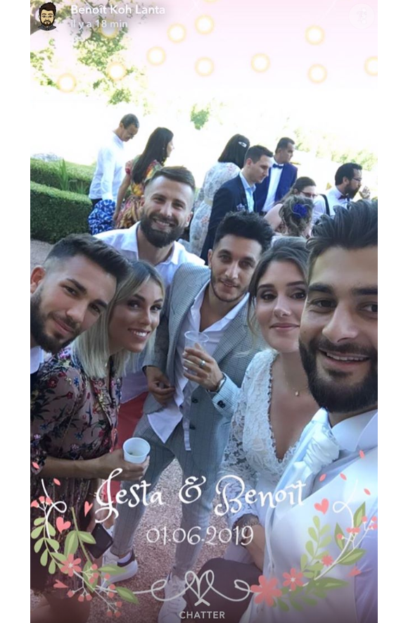 Jesta et Benoît (Koh-Lanta) ont célébré leur mariage samedi 1er juin 2019 près de Toulouse en présence de leurs proches et d'anciens camarades du jeu d'aventure de TF1.