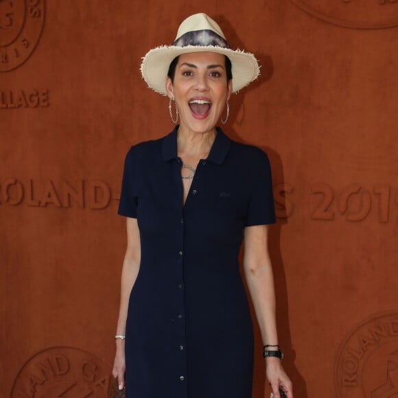 Cristina Cordula au village lors des internationaux de tennis de Roland Garros à Paris, France, le 2 juin 2019. © Jacovides-Moreau/Bestimage