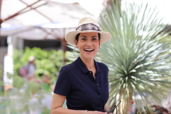 Cristina Cordula au village lors des internationaux de tennis de Roland Garros à Paris, France, le 2 juin 2019. © Jacovides-Moreau/Bestimage