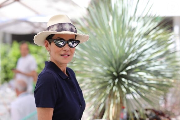 Cristina Cordula au village lors des internationaux de tennis de Roland Garros à Paris, France, le 2 juin 2019. © Jacovides-Moreau/Bestimage