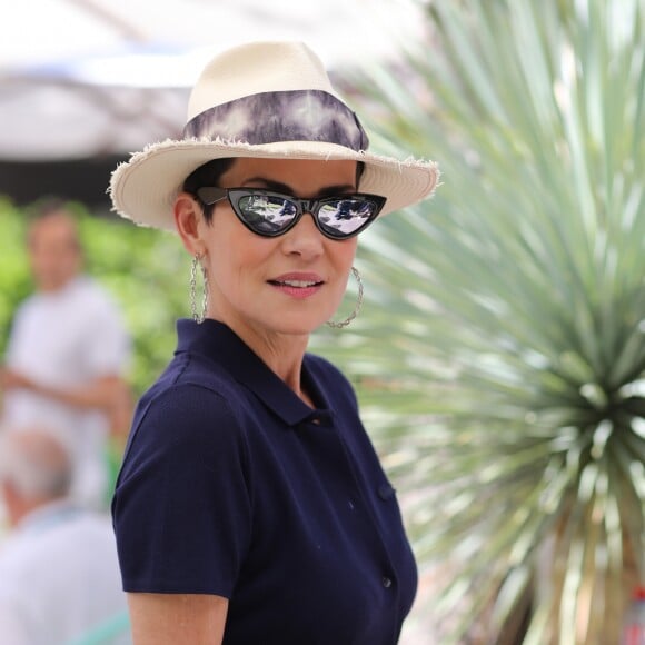 Cristina Cordula au village lors des internationaux de tennis de Roland Garros à Paris, France, le 2 juin 2019. © Jacovides-Moreau/Bestimage