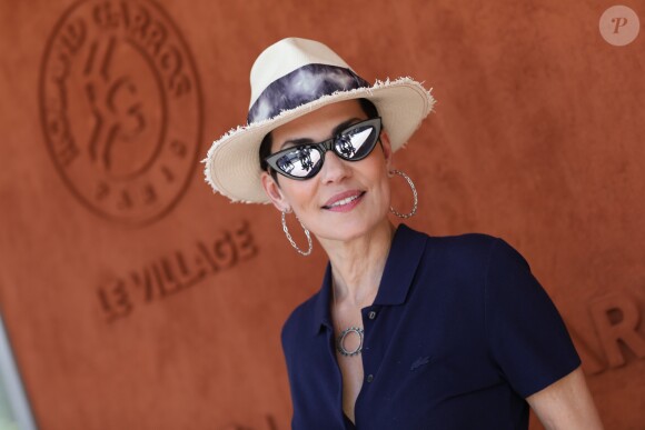 Cristina Cordula au village lors des internationaux de tennis de Roland Garros à Paris, France, le 2 juin 2019. © Jacovides-Moreau/Bestimage